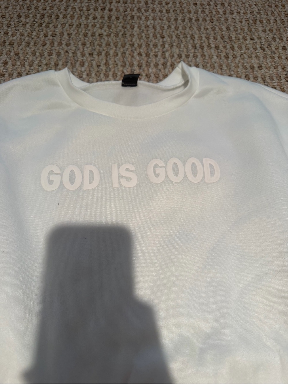 SHEIN White Crewneck Sweatshirt